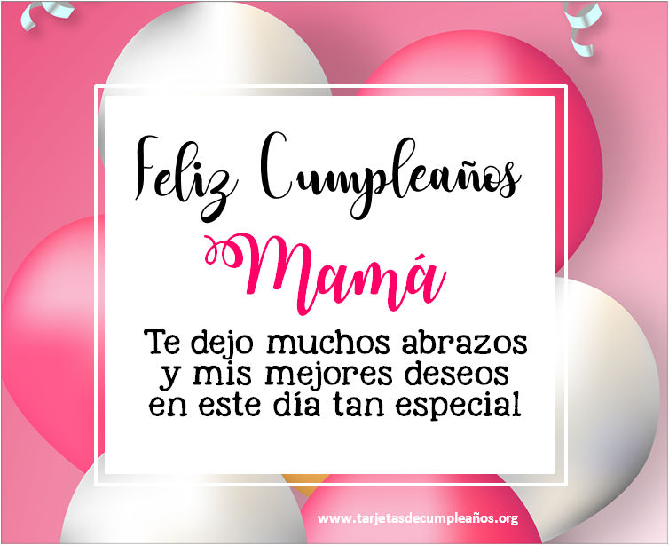 Feliz Cumpleaños Mamà Póster Mural A3 Dale Una Buena Frase