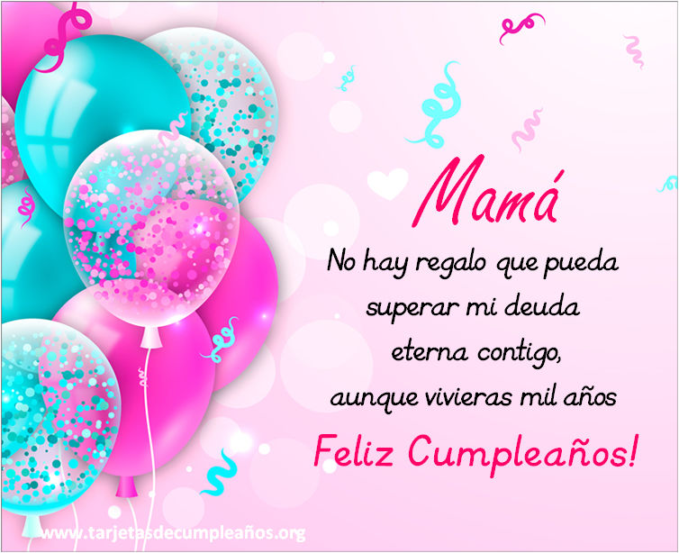 Tarjetas de Cumpleaños para Mamá gratis