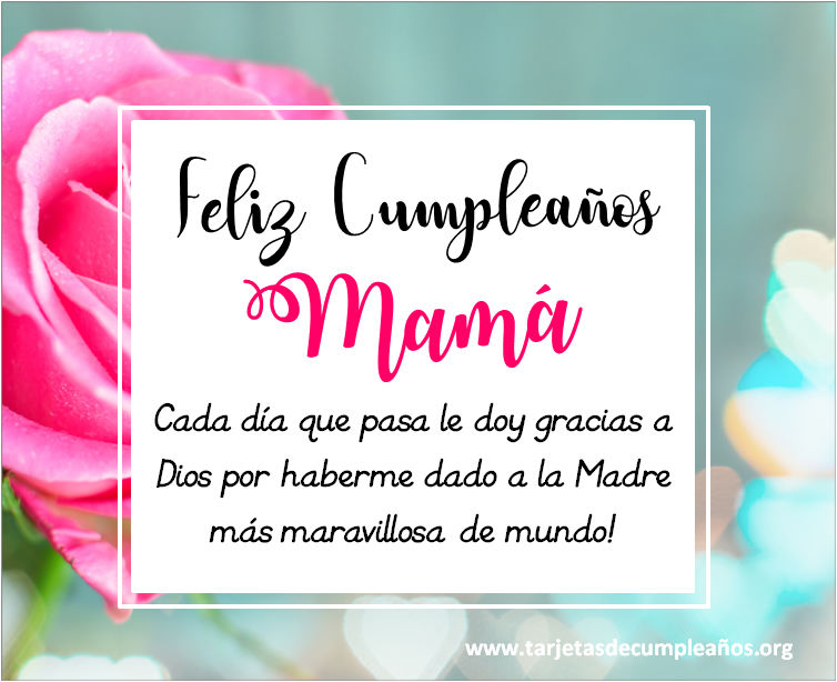 Tarjetas de Cumpleaños para una madre