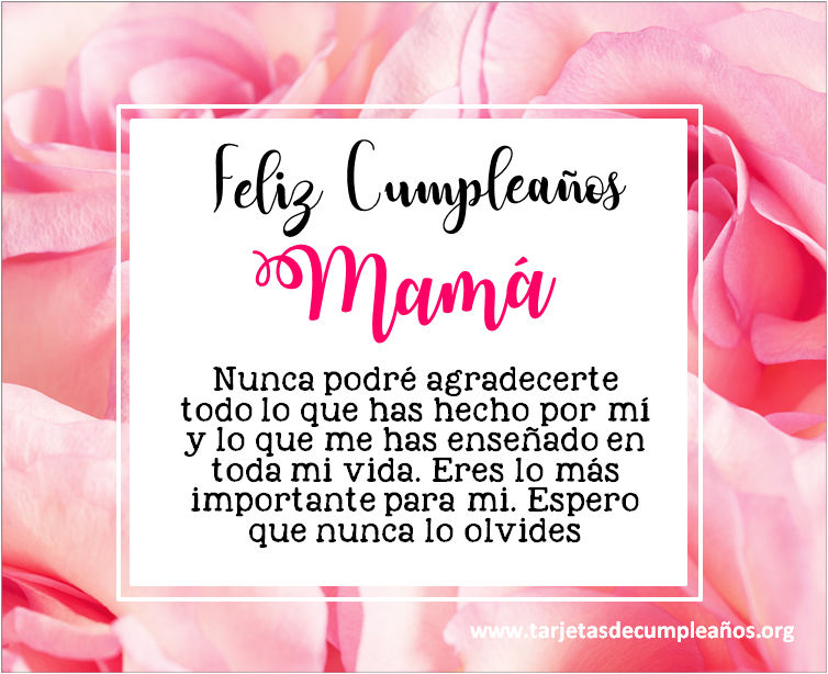 Tarjetas de Cumpleaños para Mamá gratis