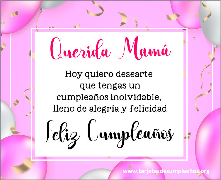 frases con imágenes para desear feliz cumpleaños mama