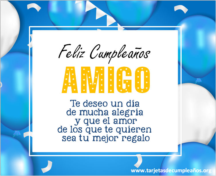 Imágenes de Feliz Cumpleaños para un Amigo