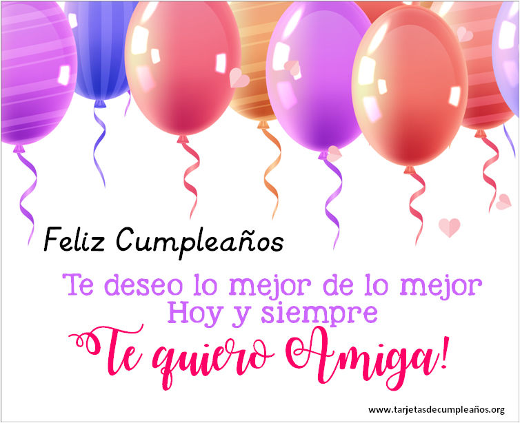 Imágenes de Feliz Cumpleaños Amiga