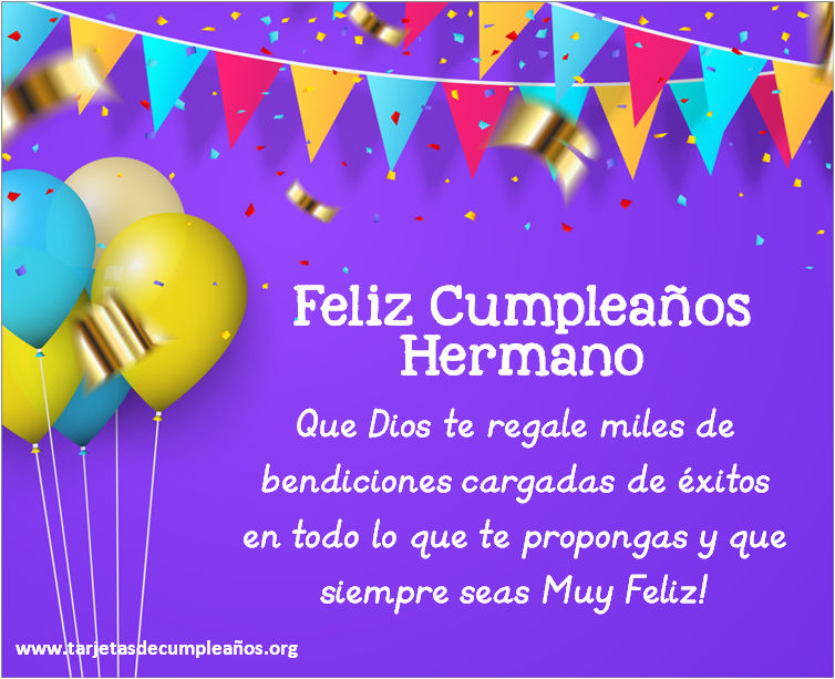 Imágenes de Feliz Cumpleaños para Hermanos