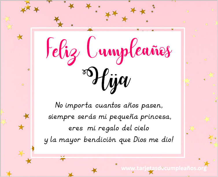 Imágenes de Feliz Cumpleaños para una Hija