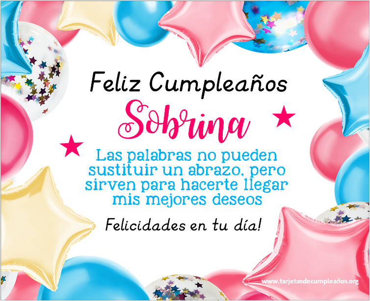 Tarjetas de Cumpleaños para una Sobrina