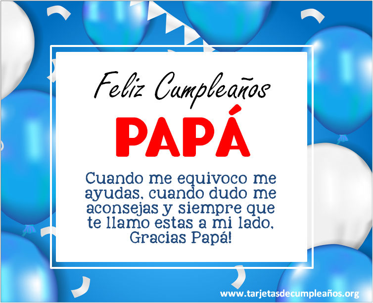 Frases de cumpleaños con imágenes para un padre