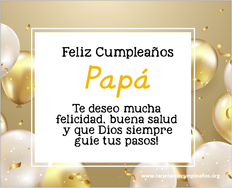 Tarjetas de cumpleaños para Papá