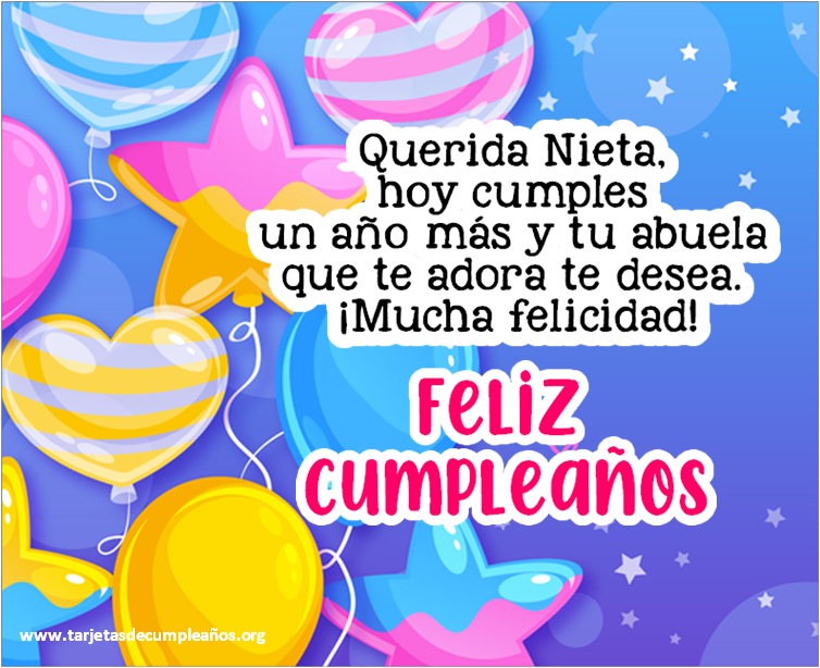 imagenes de feliz cumpleaños nieta querida