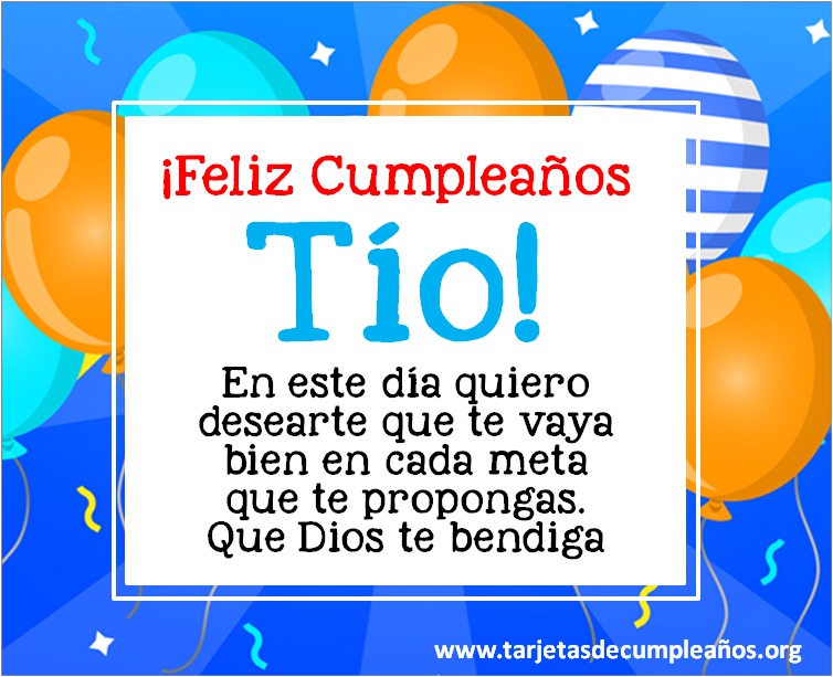 tarjetas de cumpleaños tio gratis