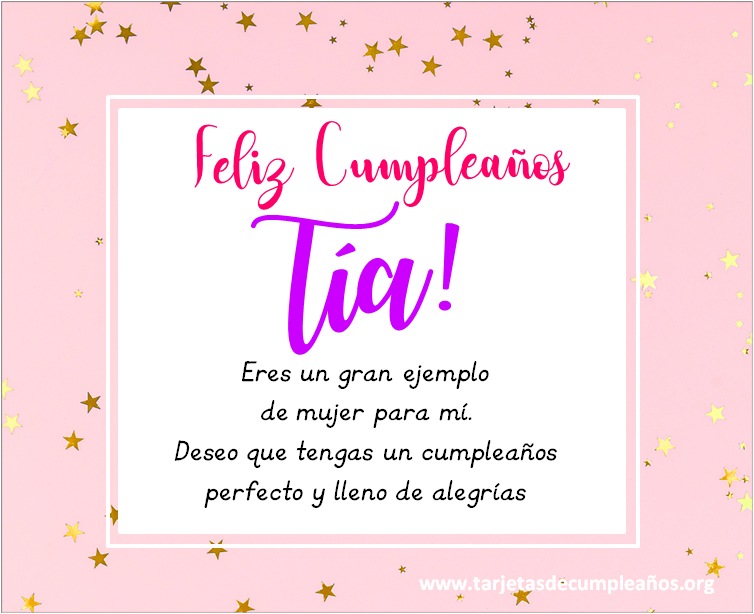 tarjetas de cumpleaños para una tía muy especial