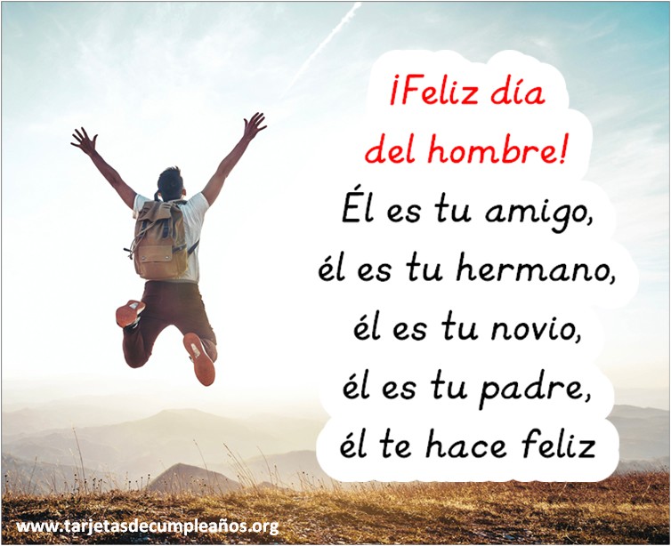 feliz día del hombre frases